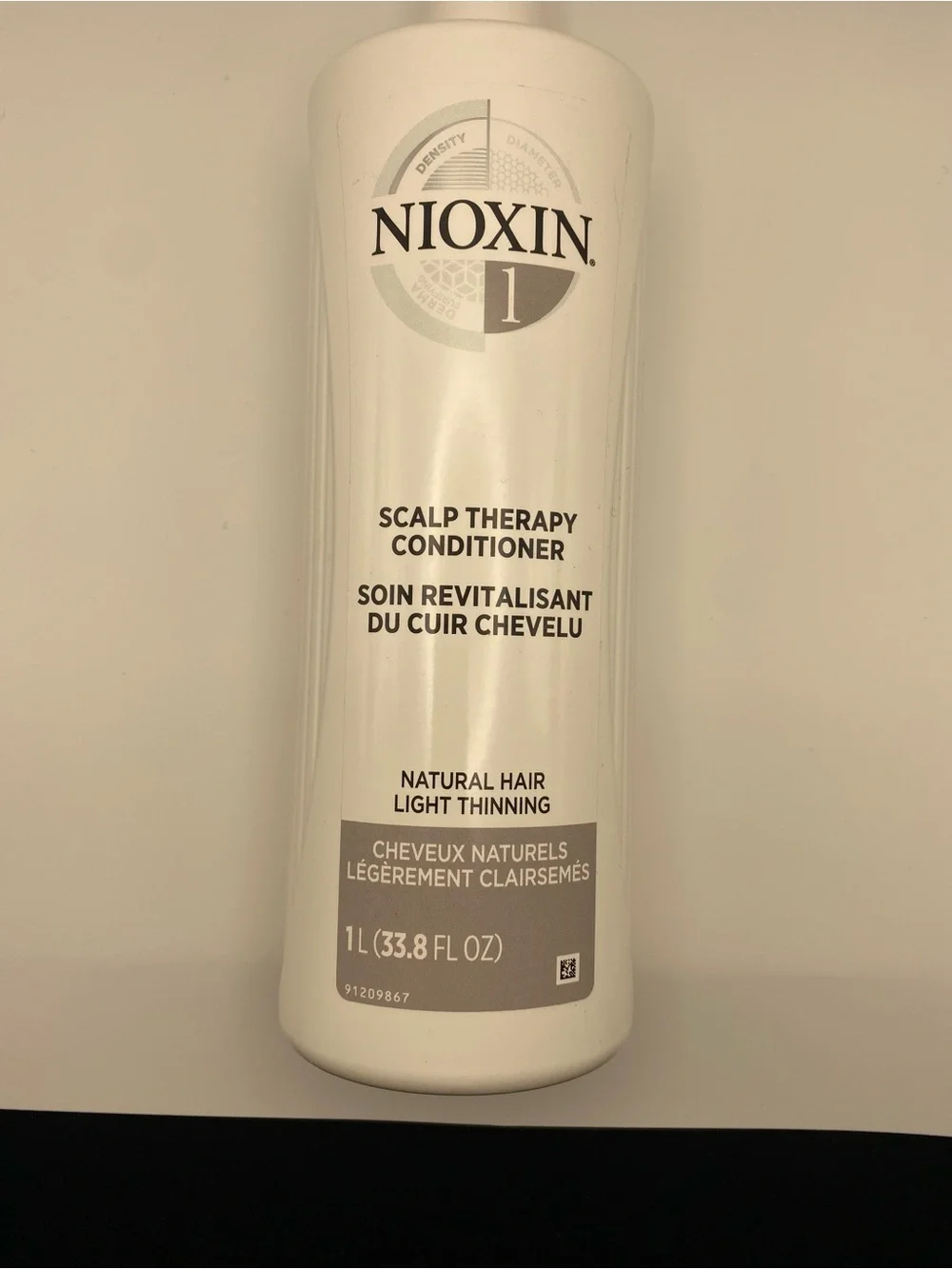 Nioxin 1 scalp therapy conditioner natural hair light thinning 1L 33.8oz
